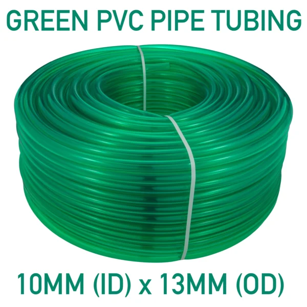Green semi-transparent pvc pipe 10mm*13mm, 1m – heavy duty pipe & hose fitting uk