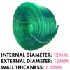 Green semi-transparent pvc pipe 12mm*15mm, 1m – heavy duty pipe & hose fitting uk