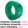 Green semi-transparent pvc pipe 16mm*20mm, 1m – heavy duty pipe & hose fitting uk