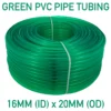 Green semi-transparent pvc pipe 16mm*20mm, 1m – heavy duty pipe & hose fitting uk