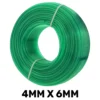 Green semi-transparent pvc pipe 4mm x 6mm, 1m – heavy duty pipe & hose fitting uk
