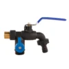 Garden lever double tap 1/2 inch bspm – heavy duty outdoor garden tap uk