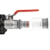 Ibc 2 inch s60x6 cap with 3/4 inch bsp lever valve and max flo hose – home diy accessory uk