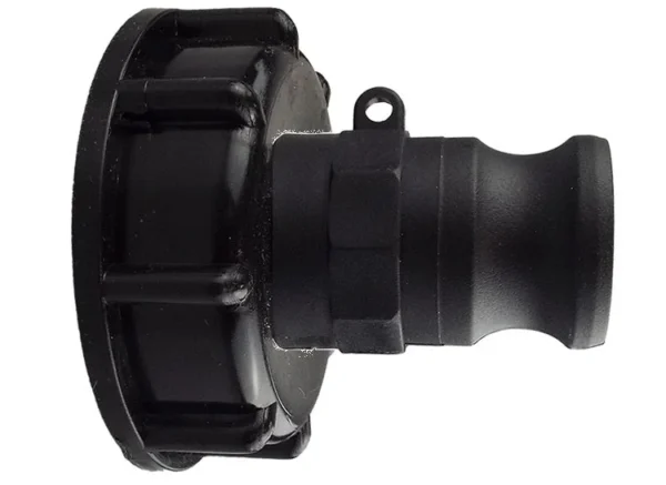 Ibc 2" s60x6 cap with ¾" type f camlock – heavy duty pipe & hose fitting uk