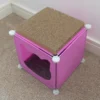 Gray kitty cubby cat cube play house mini – premium pet accessory for dogs & cats uk
