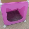 Gray kitty cubby cat cube play house mini – premium pet accessory for dogs & cats uk