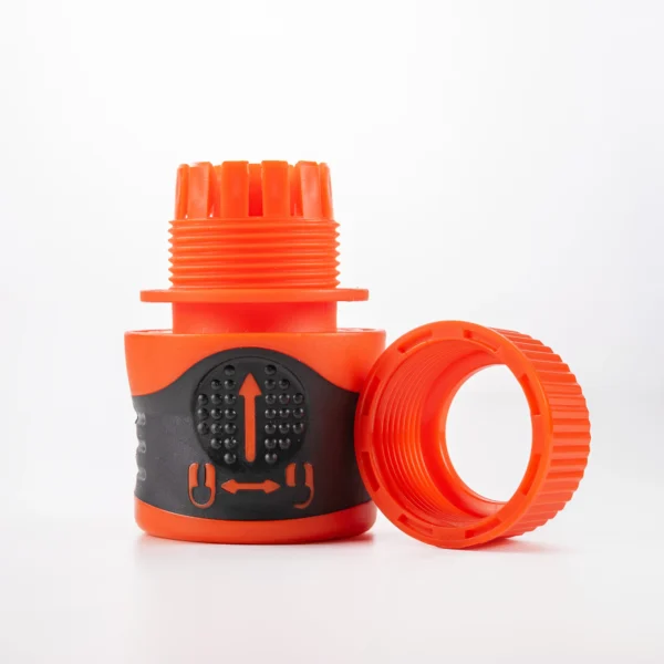 Premium garden hose green 10m with orange lock connectors – kink-free heavy duty garden hose pipe uk