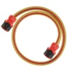 Premium garden hose yellow with orange lock connectors – kink-free heavy duty garden hose pipe uk, 10m