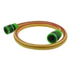 Premium garden hose yellow 9m with green lock connectors – kink-free heavy duty garden hose pipe uk