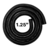 Corrugated pipe 1. 25 inch (32mm) 30m with 2 x double wire clips set – heavy duty pipe & hose fitting uk