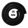 Corrugated pipe 1. 5 inch (38mm), 10m – heavy duty pipe & hose fitting uk
