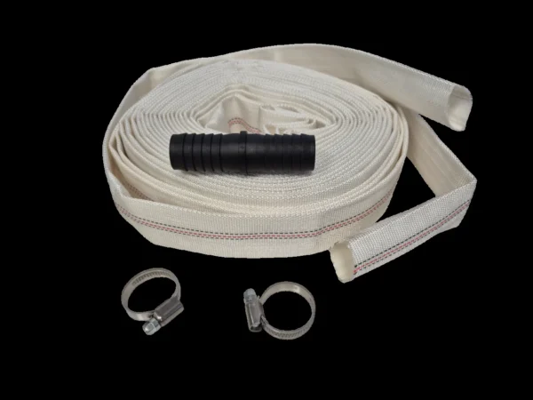 Lay flat set b heavy duty 2 inch 30m pipe and hose fitting with 2 hose clips and repair joiner uk