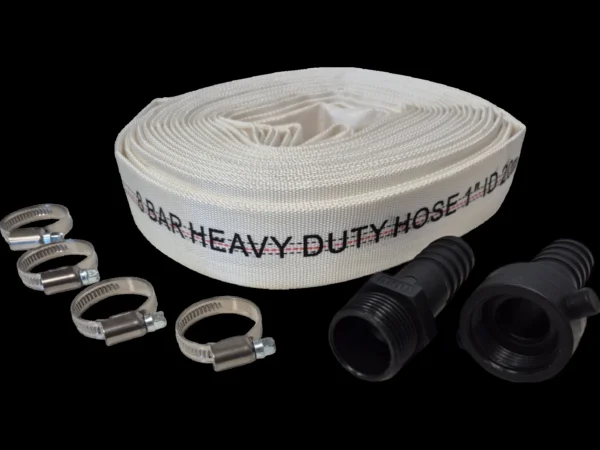 Lay flat set e – heavy duty pipe & hose fitting uk, 2 inch, 30m