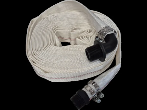 Lay flat set f – 2 inch 30m heavy duty pipe & hose fitting with 4x hose clips and male thread connector with elbow uk