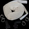 Lay flat set g heavy duty 2 inch 30m pipe and hose fitting with 4x hose clips female thread and elbow male connector uk