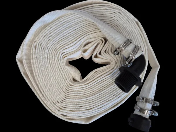 Lay flat set g heavy duty 2 inch 30m pipe and hose fitting with 4x hose clips female thread and elbow male connector uk