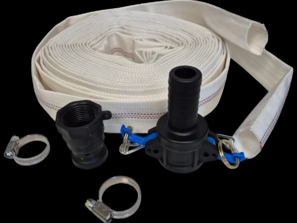 Lay flat set k 2 inch 30m heavy duty pipe & hose fitting with hose clips and camlock type c plus cam type a uk