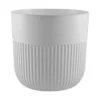 Luca pot without hole 140mm white – luca decorative garden plant pot uk