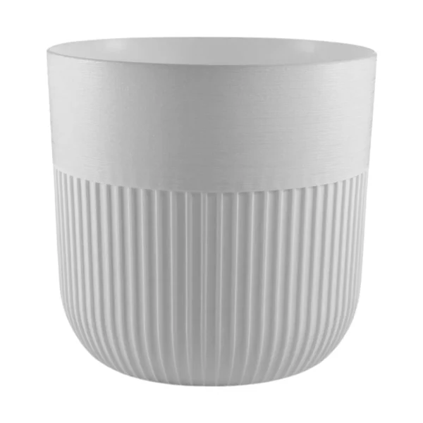 Luca pot without hole 190mm white – luca decorative garden plant pot uk