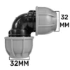 Mdpe elbow 32mm – heavy duty pipe & hose fitting uk