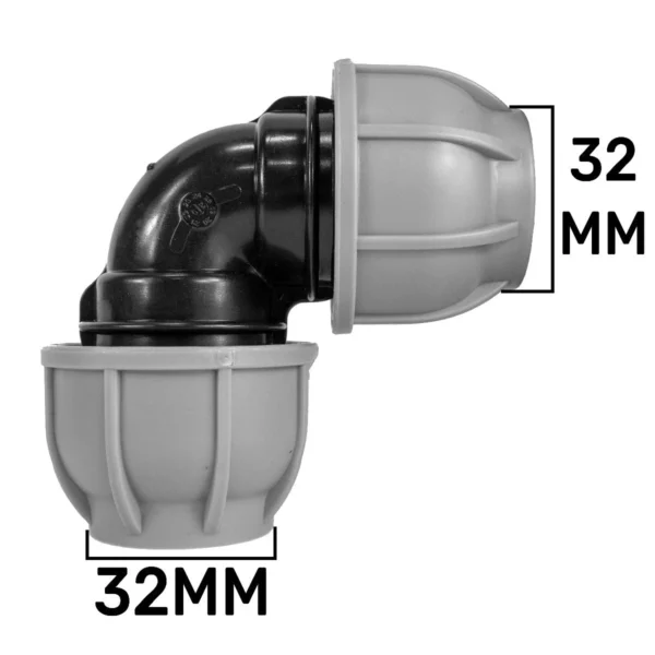 Mdpe elbow 32mm – heavy duty pipe & hose fitting uk