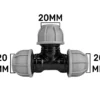 Mdpe tee 20mm – heavy duty pipe & hose fitting uk