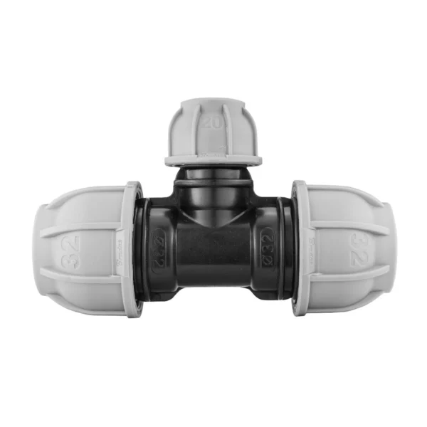 Mdpe tee reducing 32mm - 20mm - 32mm – heavy duty pipe & hose fitting uk
