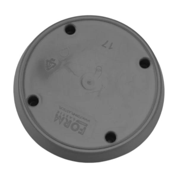 Mika pot with saucer 150mm platinum