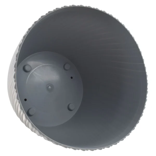 Mika pot with saucer 150mm platinum