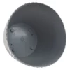 Mika pot with saucer 170mm platinum