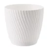 Mika pot with saucer 170mm white – home diy accessory uk