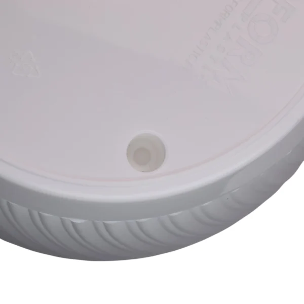 Mika pot with saucer 170mm white – home diy accessory uk