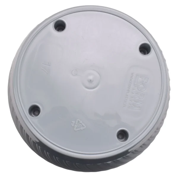 Mika pot with saucer 190mm platinum