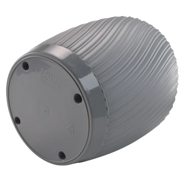Mika pot with saucer 190mm platinum