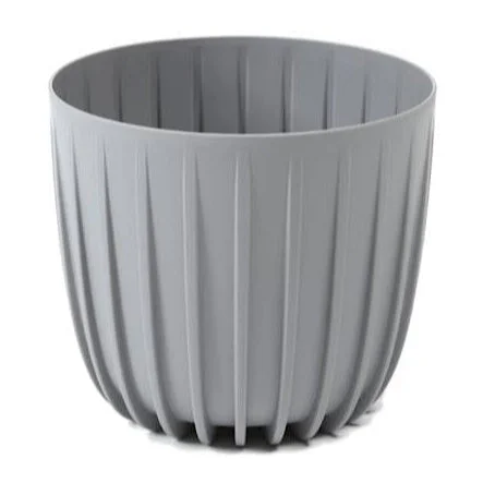 Mira pot without hole 130mm gray – mira decorative garden plant pot uk