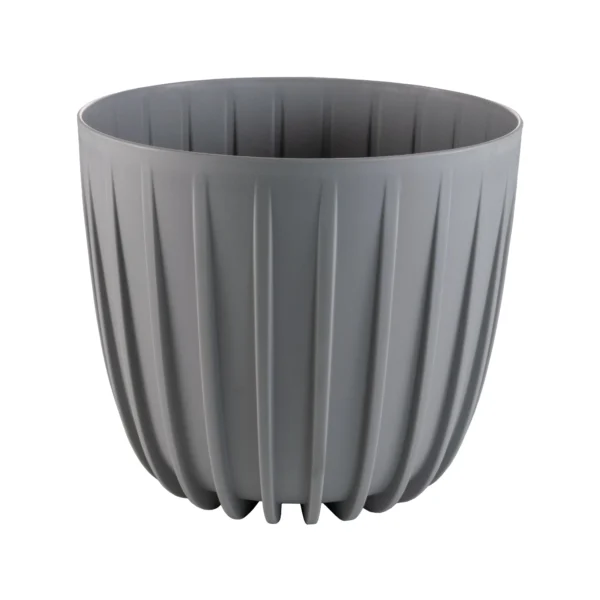 Mira pot without hole 130mm gray – mira decorative garden plant pot uk