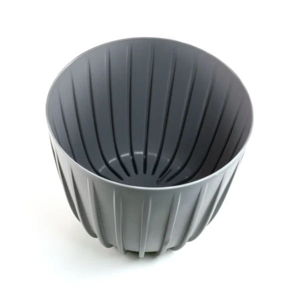 Mira pot without hole 130mm gray – mira decorative garden plant pot uk