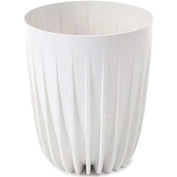 Mira pot without hole 145mm white – mira decorative garden plant pot uk