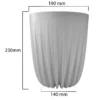 Mira pot without hole 190mm white – mira decorative garden plant pot uk