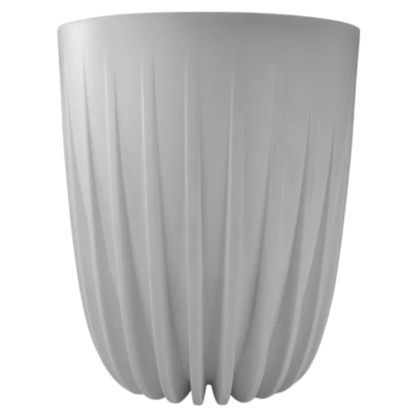 Mira pot without hole 190mm white – mira decorative garden plant pot uk
