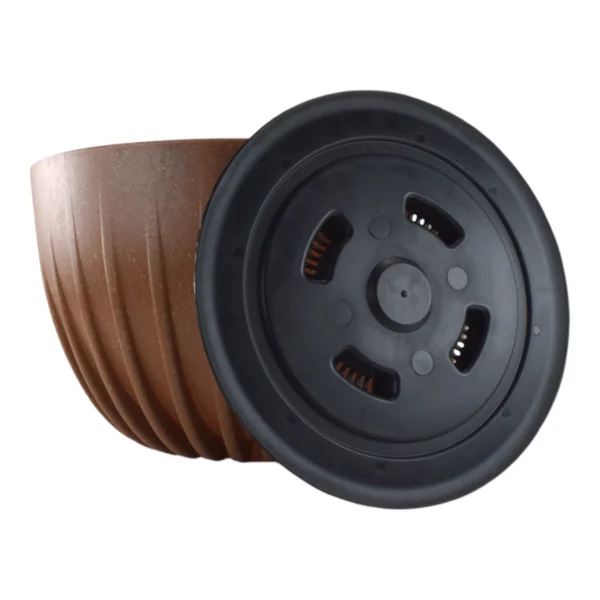 Mira bowl pot, insert and hole with plug 240mm eco wood – home diy accessory uk