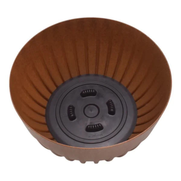 Mira bowl pot, insert and hole with plug 240mm eco wood – home diy accessory uk