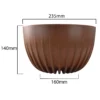 Mira bowl pot, insert and hole with plug 240mm eco wood – home diy accessory uk