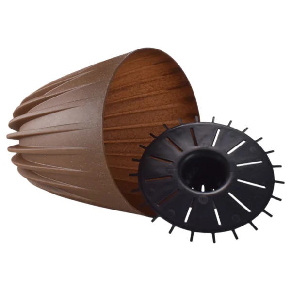 Mira pot without hole 250mm eco wood – home diy accessory uk