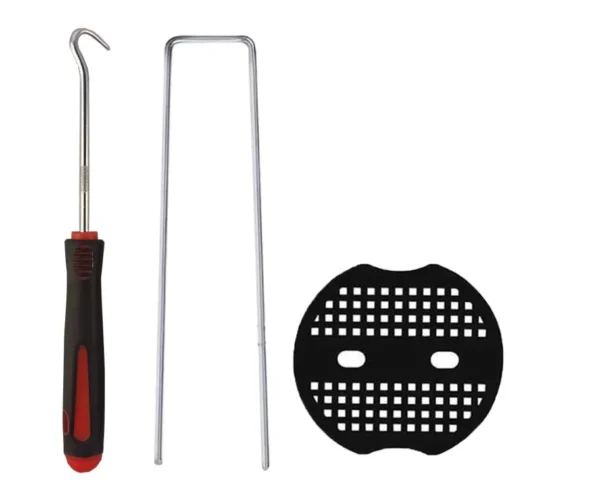 Weed control membrane pegs buffer washer, 6 inch/150mm, red – pack of 150