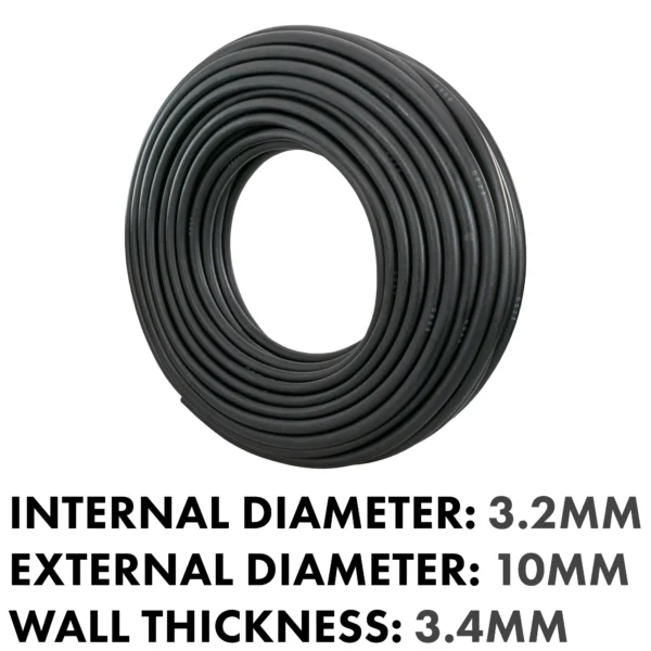 Rubber 3. 2mm braided fuel, oil hose sae j30 r6, 1m – heavy duty pipe & hose fitting uk