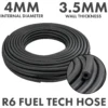 Rubber 4mm braided fuel, oil hose sae j30 r6, 1m – heavy duty pipe & hose fitting uk