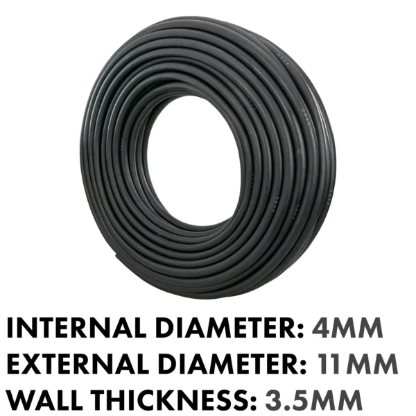 Rubber 4mm braided fuel, oil hose sae j30 r6, 1m – heavy duty pipe & hose fitting uk
