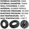 Rubber 5mm braided fuel, oil hose sae j30 r6, 1m – heavy duty pipe & hose fitting uk
