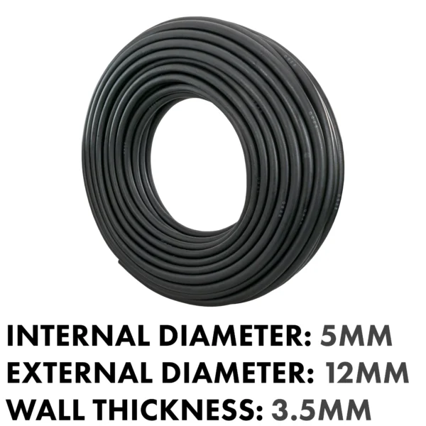 Rubber 5mm braided fuel, oil hose sae j30 r6, 1m – heavy duty pipe & hose fitting uk